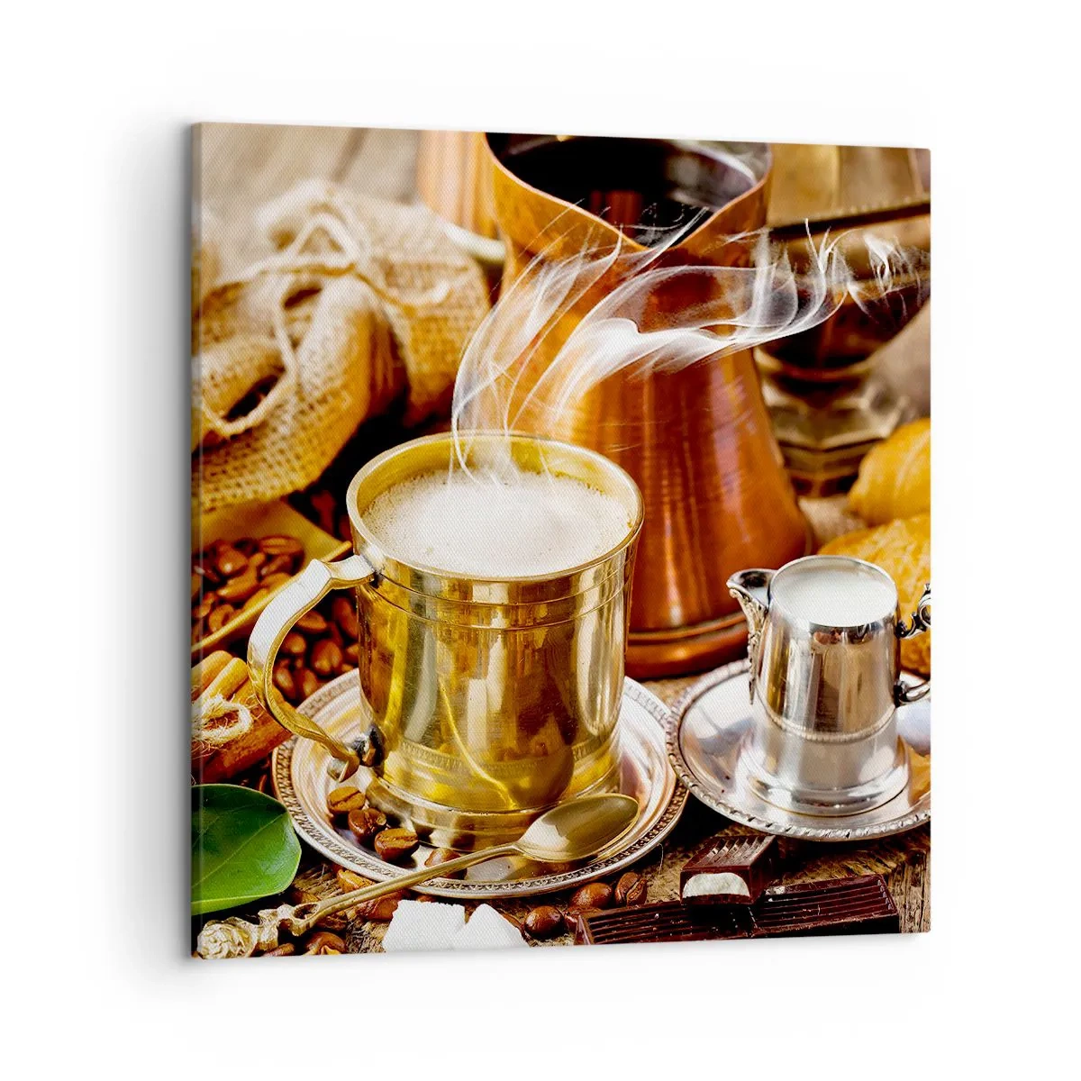 Lærredstryk - Billede på lærred - Hav en dejlig dag! - 50x50 cm