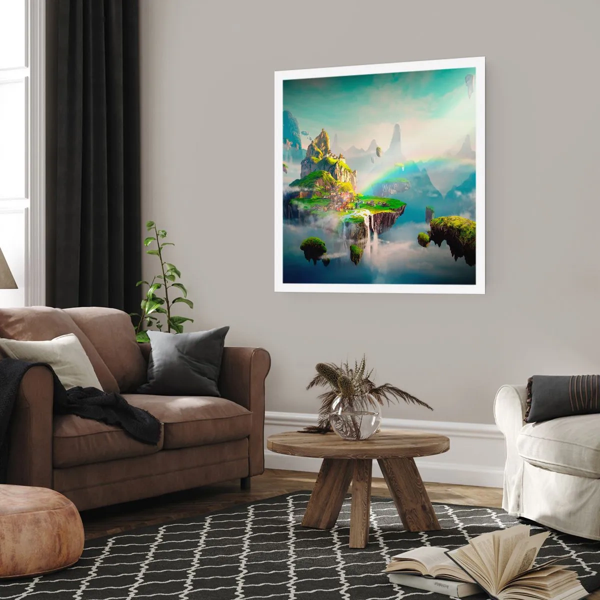 Plakat - Midden - lykkelige øer - 40x40 cm