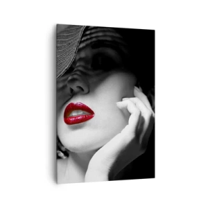 Lærredstryk - Billede på lærred - Studie i skarlagenrødt - 70x100 cm