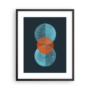 Plakat i sort ramme - Symmetrisk sammensætning - 40x50 cm