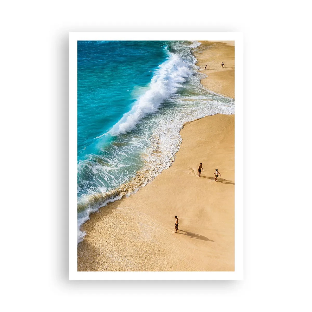 Plakat - Og så solen, stranden... - 70x100 cm