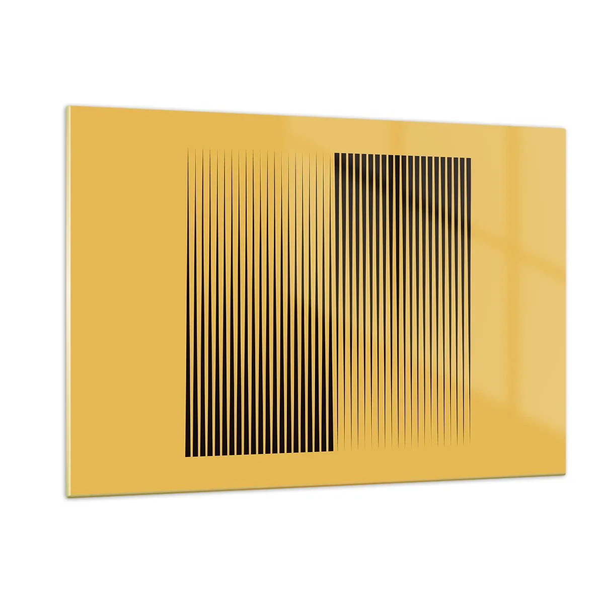 Billede på glas - Modsætningernes kvadrat - 120x80 cm