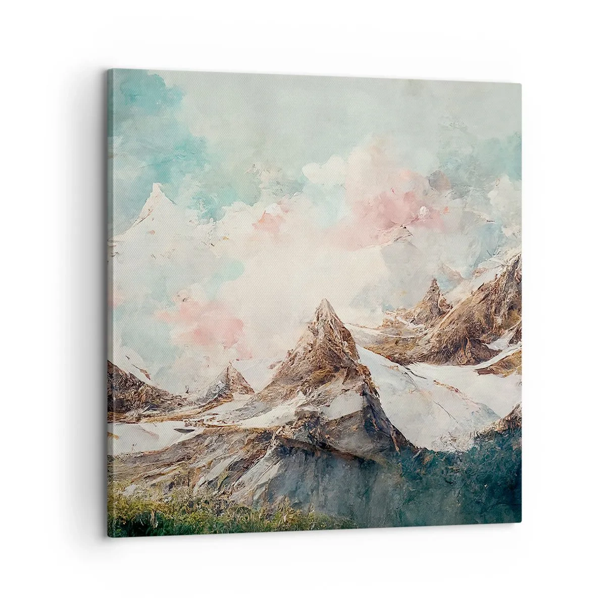 Lærredstryk - Billede på lærred - Stenede knive - 60x60 cm