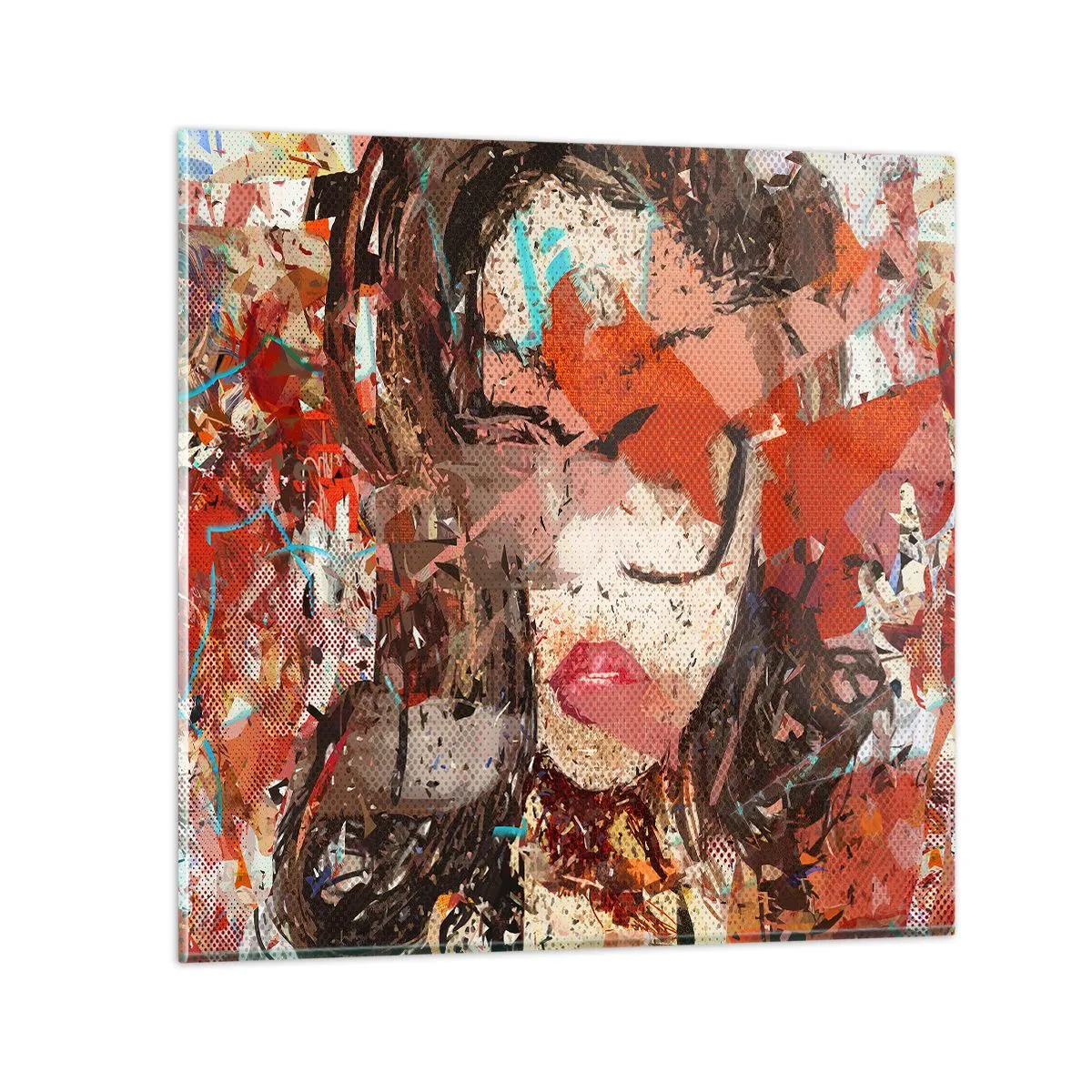 Billede på glas - Ingen ved, hvordan du virkelig er - 30x30 cm