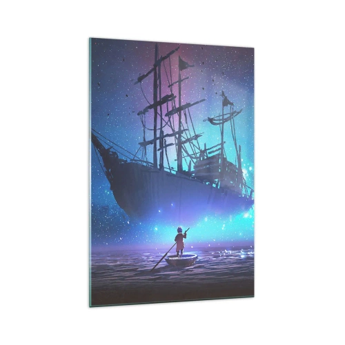 Billede på glas - Et møde med myten om havet - 70x100 cm