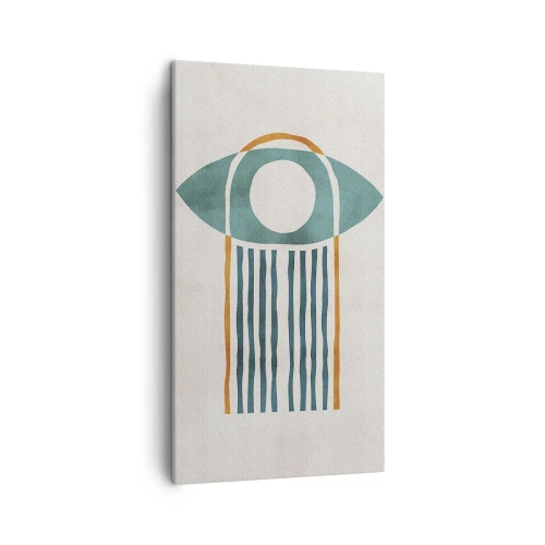Lærredstryk - Billede på lærred - Tegn og ritualer - 45x80 cm