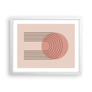 Plakat i hvid ramme - Uimodståelig tiltrækningskraft - 50x40 cm