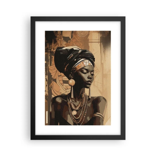Plakat i sort ramme - Afrikansk majestæt - 30x40 cm