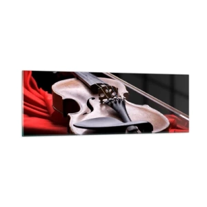 Billede på glas - Musik af følelser - 90x30 cm