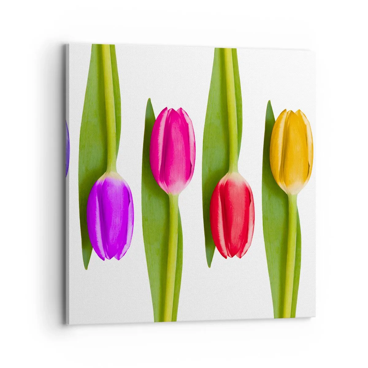 Lærredstryk - Billede på lærred - Regnbuesammensætning - 70x70 cm