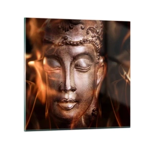 Billede på glas - Den eksisterer kun her og nu - 30x30 cm