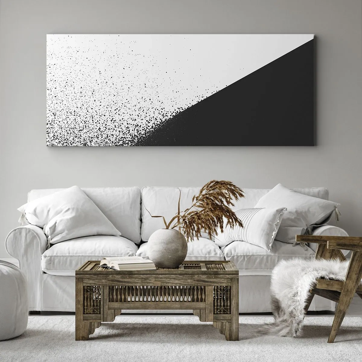 Lærredstryk - Billede på lærred - Hurtigere og hurtigere, mere og mere - 100x40 cm