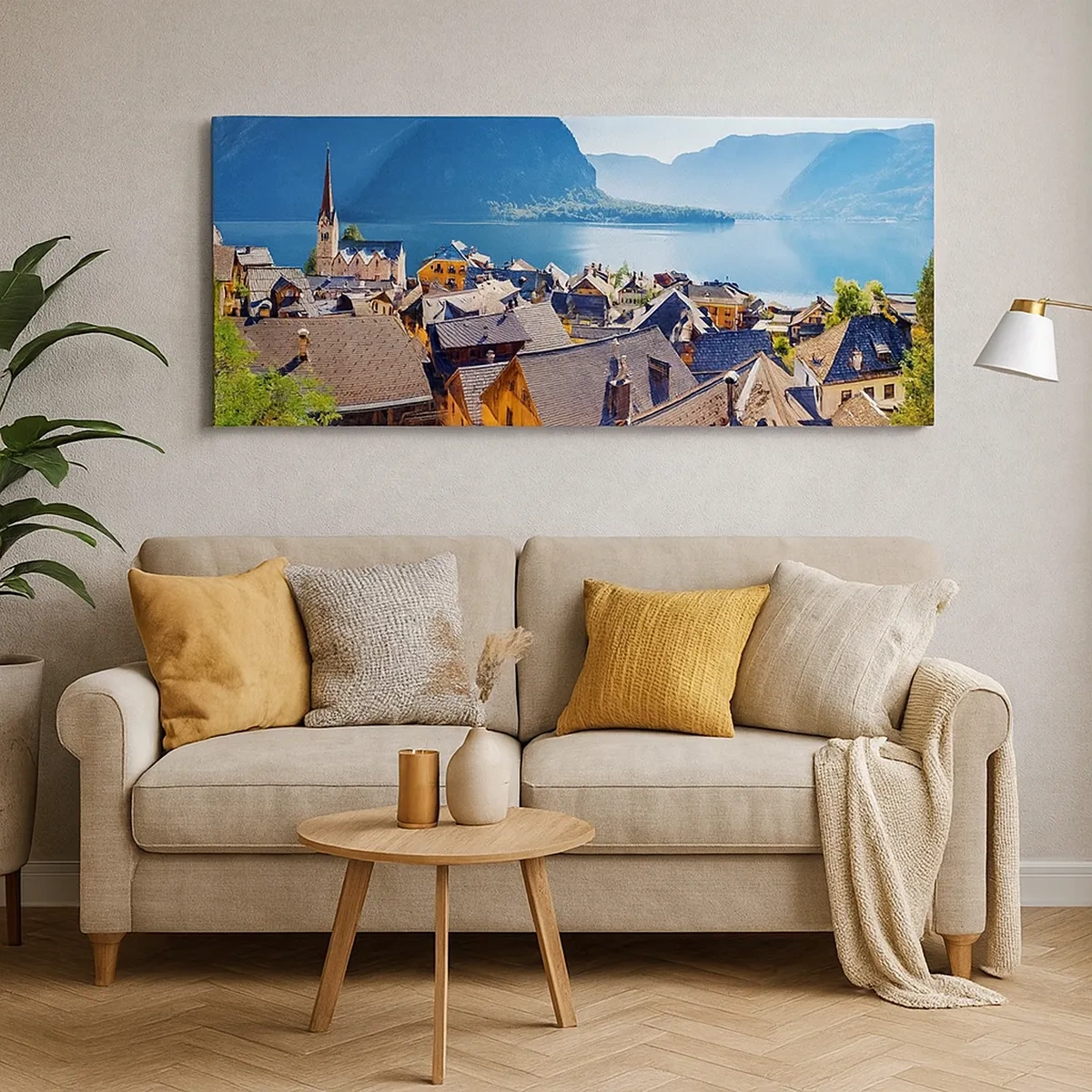 Lærredstryk - Billede på lærred - Det kunne ikke være mere malerisk - 30x30 cm