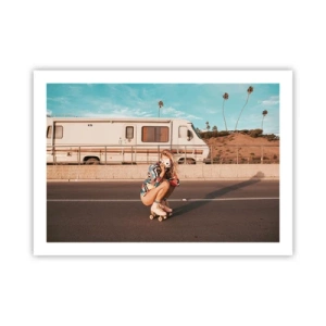 Plakat - Smil, tak! - 70x50 cm