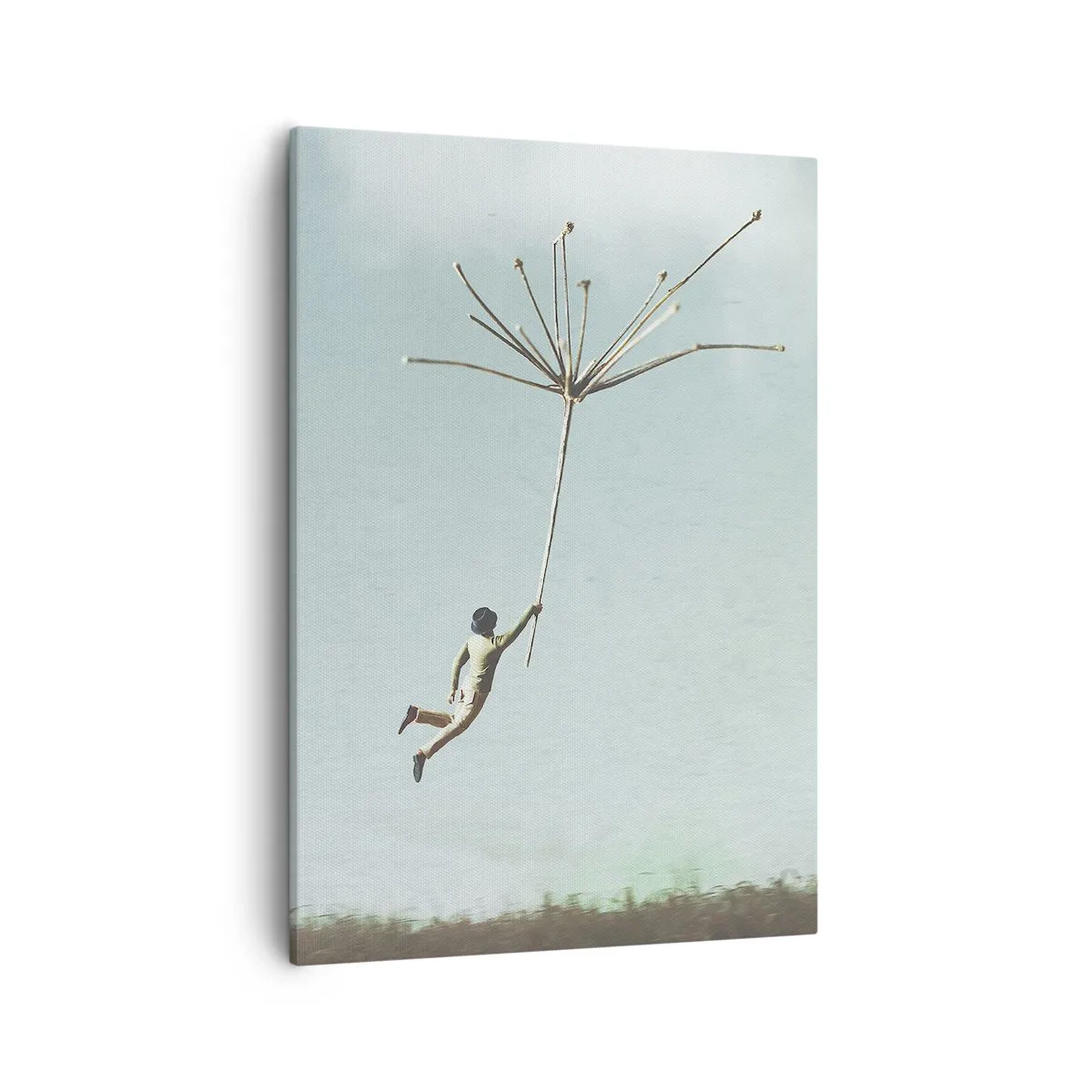 Lærredstryk - Billede på lærred - Drager, blæsere, vind - 50x70 cm