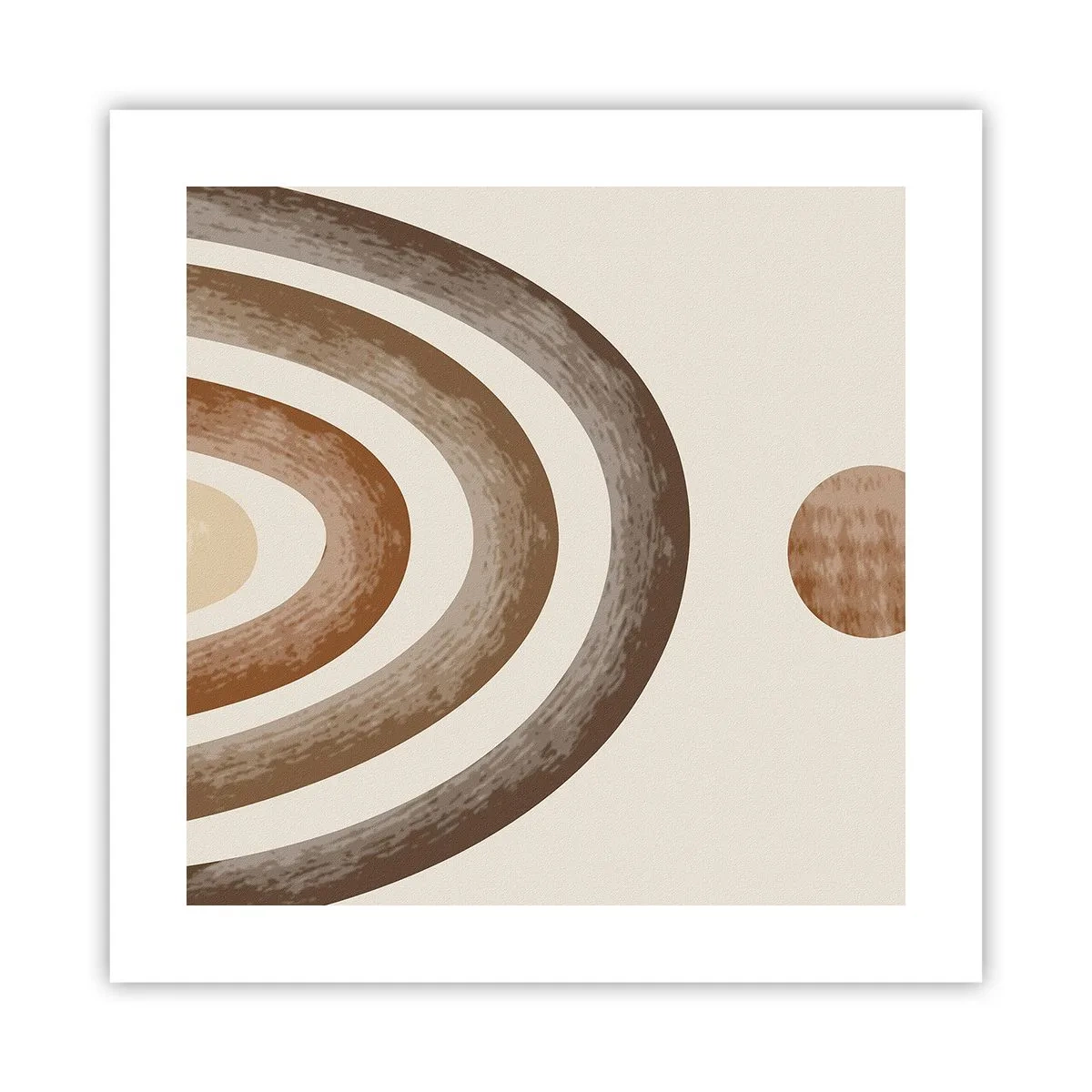 Plakat - I en galakse langt, langt væk - 40x40 cm