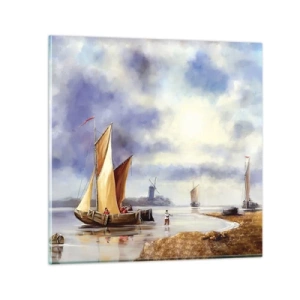 Billede på glas - Sømændenes tilbagevenden - 30x30 cm