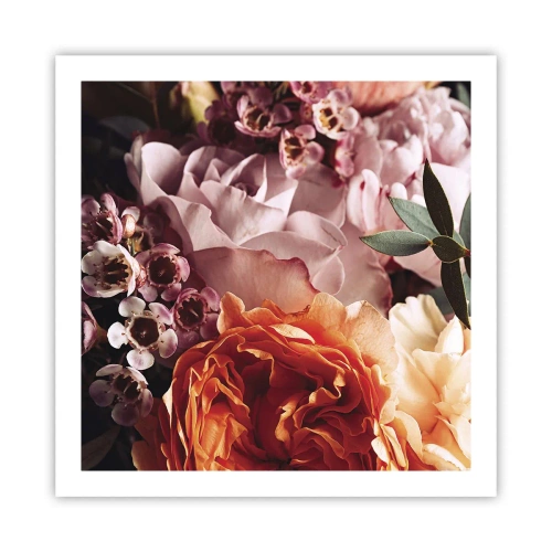Plakat - Indhyllet i skønhed - 60x60 cm