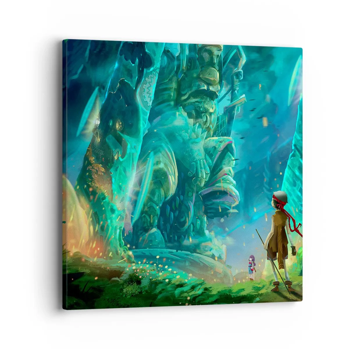 Lærredstryk - Billede på lærred - Fra den store eventyrbog - 40x40 cm