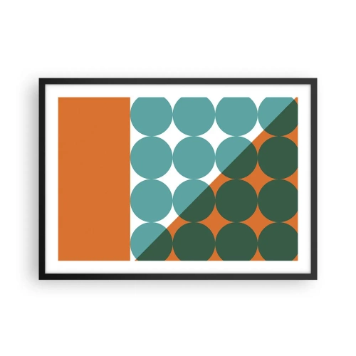 Plakat i sort ramme - Op og over - 70x50 cm