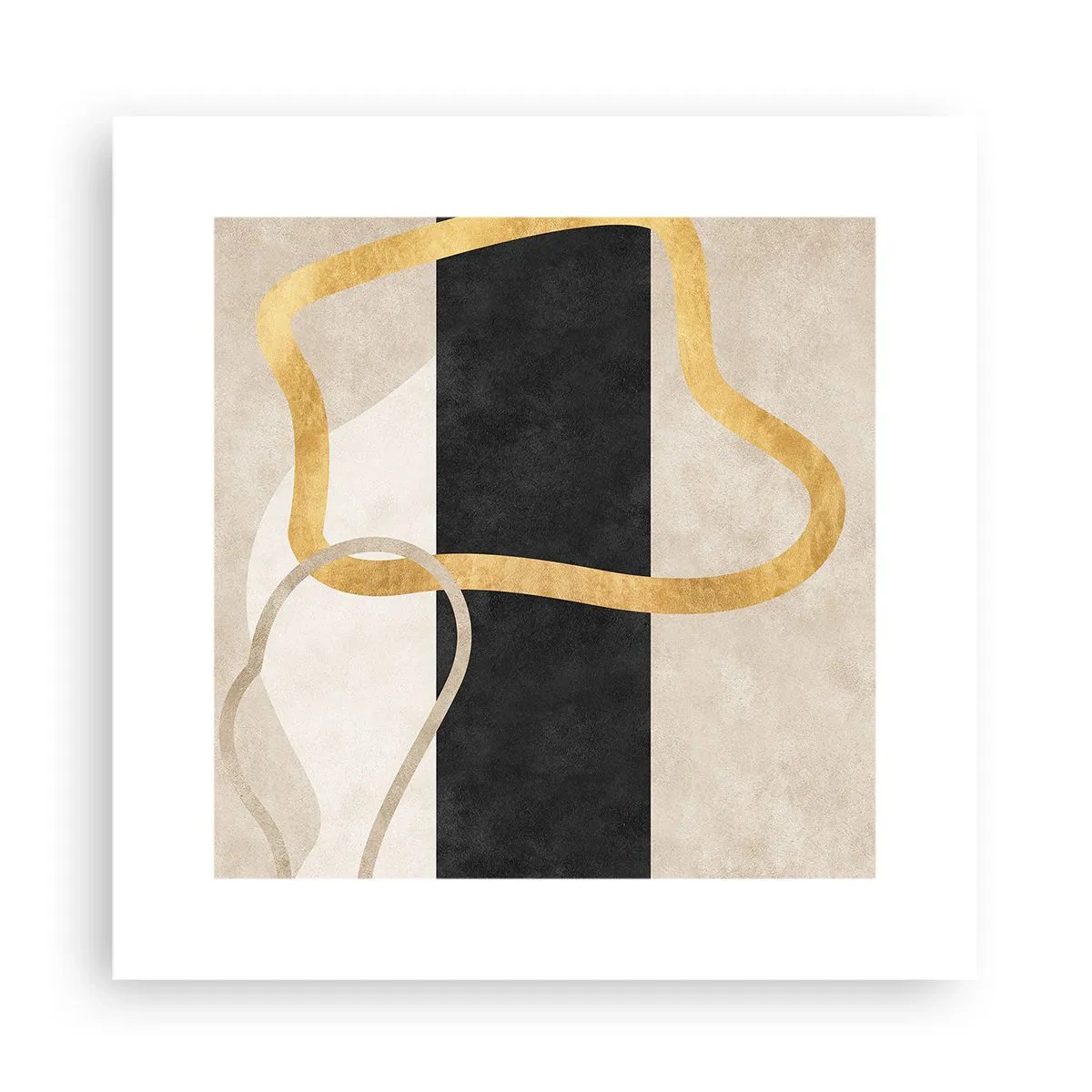 Plakat - Sløjfeformede former - 30x30 cm