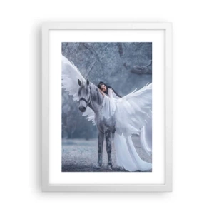 Plakat i hvid ramme - Inspireret øjeblik - 30x40 cm