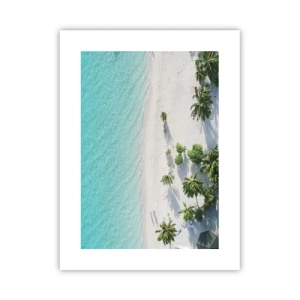 Plakat - Ferie i paradis - 30x40 cm
