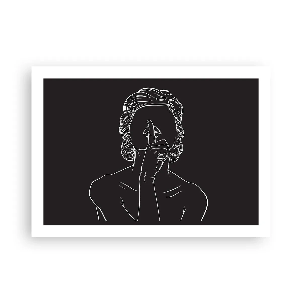 Plakat - Skønhed blomstrer i stilhed - 70x50 cm