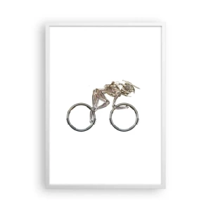 Plakat i hvid ramme - En fantastisk maskine - 50x70 cm