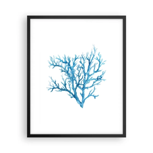 Plakat i sort ramme - Marint filigran - 40x50 cm