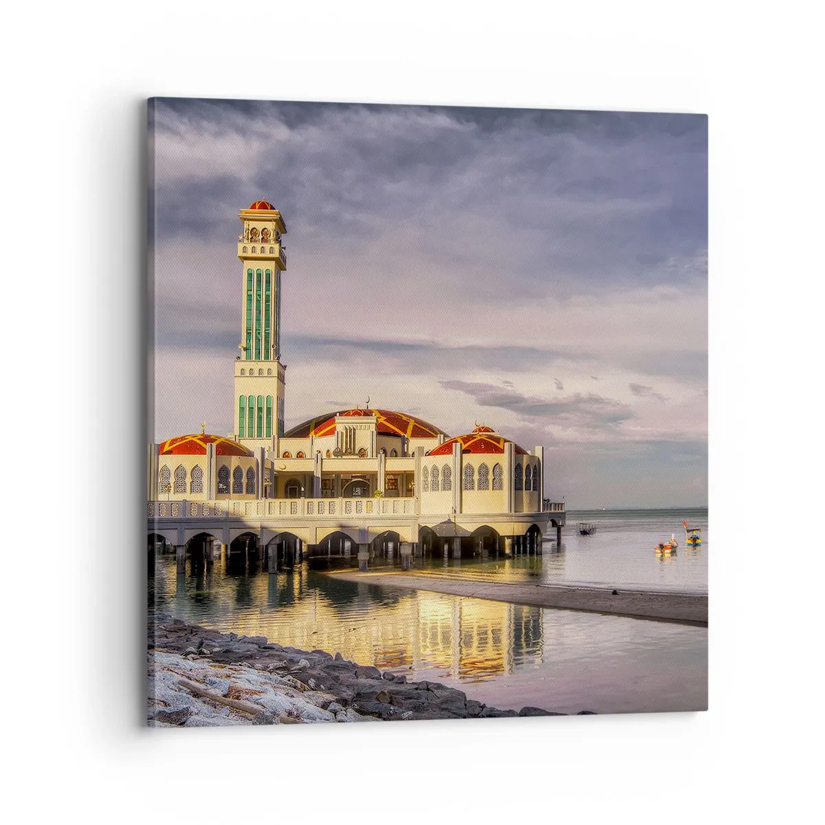 Lærredstryk - Billede på lærred - Naturens tempel - 70x70 cm