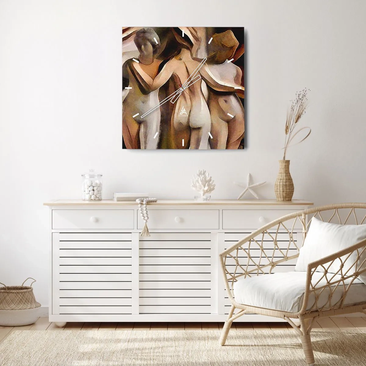 Vægur, Uret - Tre Nåder 2.0 - 30x30 cm