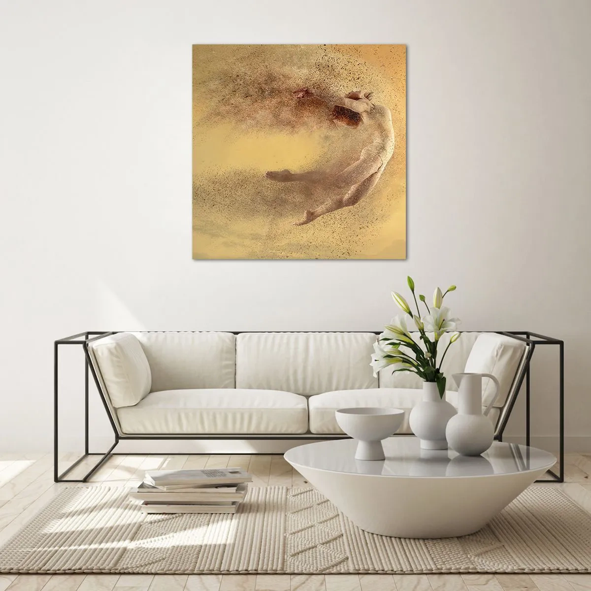 Billede på glas - I dansende henrykkelse - 40x40 cm