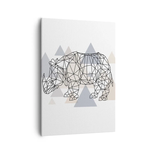 Lærredstryk - Billede på lærred - Kraftstruktur - 50x70 cm