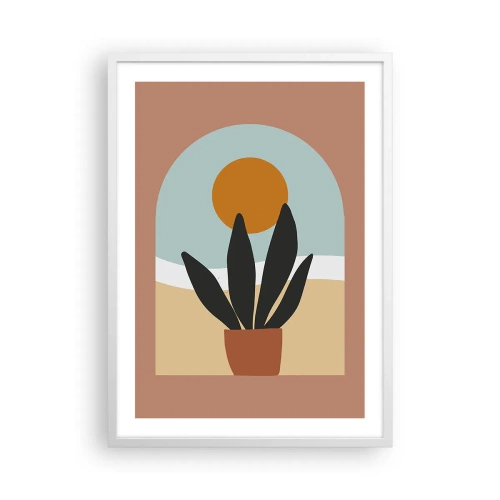 Plakat i hvid ramme - Små glæder - 50x70 cm