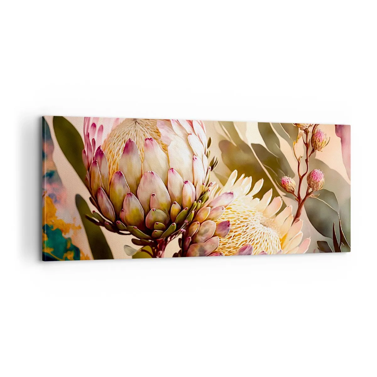 Lærredstryk - Billede på lærred - Ømt omfavnet - 100x40 cm