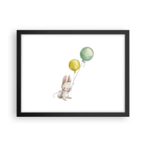 Plakat i sort ramme - Jeg vil også anbefale den! - 40x30 cm