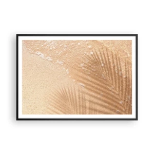 Plakat i sort ramme - Skyggen af en varm sommer - 100x70 cm