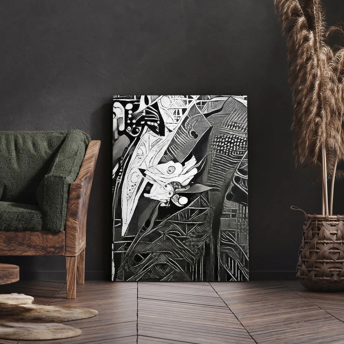 Lærredstryk - Billede på lærred - Bare en tilsyneladende grå mand - 50x70 cm