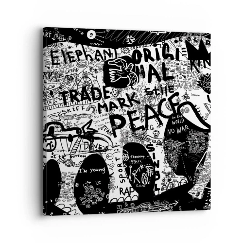 Lærredstryk - Billede på lærred - Gadens rige verden - 30x30 cm