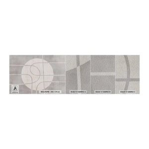 Prøve Fototapet Premium Sand - Cirkulær og lige frem - Lyse, Minimalistisk, Hjul - 100x30 cm