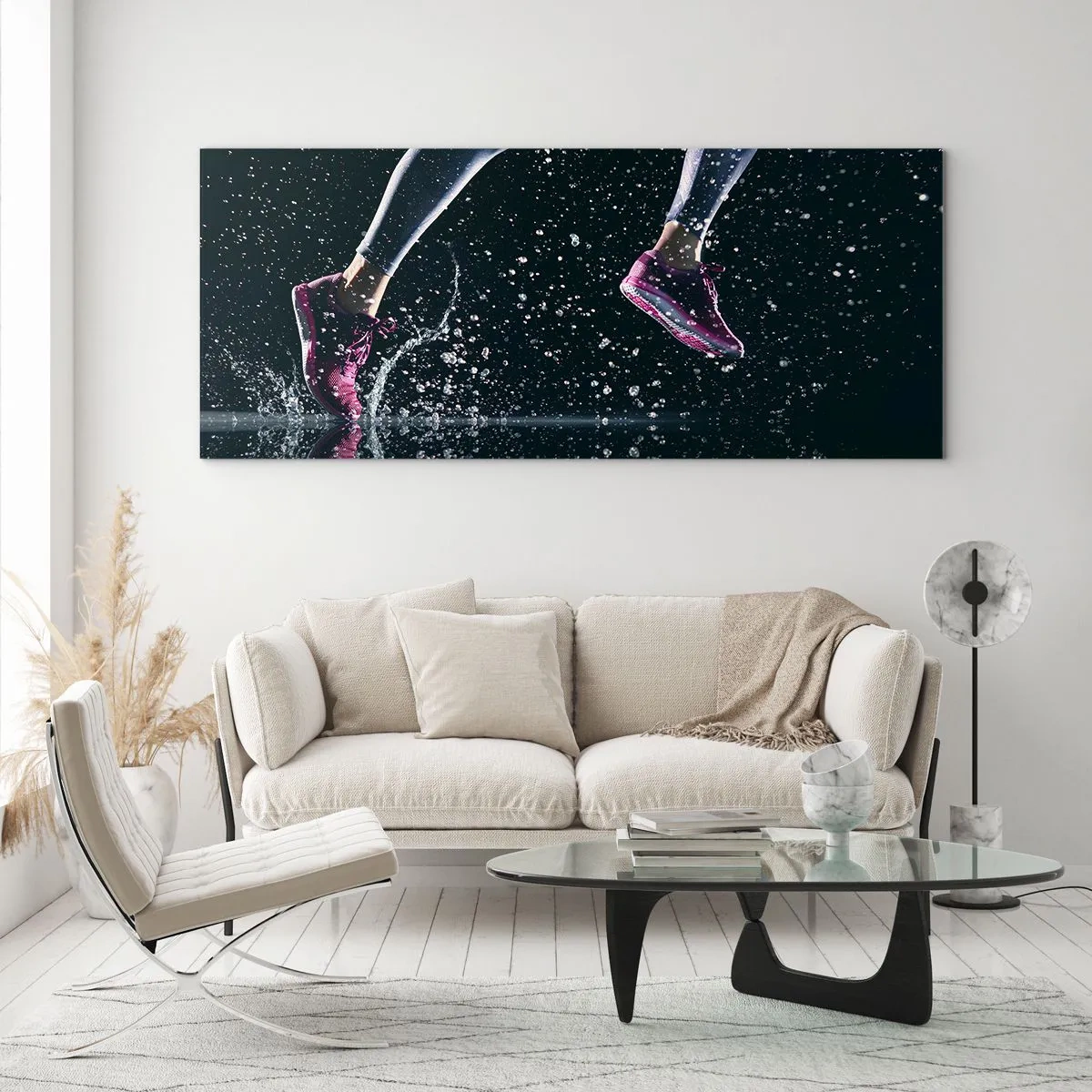 Billede på glas - Så meget som du kan - 90x30 cm