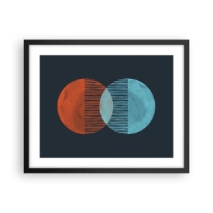 Plakat i sort ramme - Astronomisk fantasi - 50x40 cm