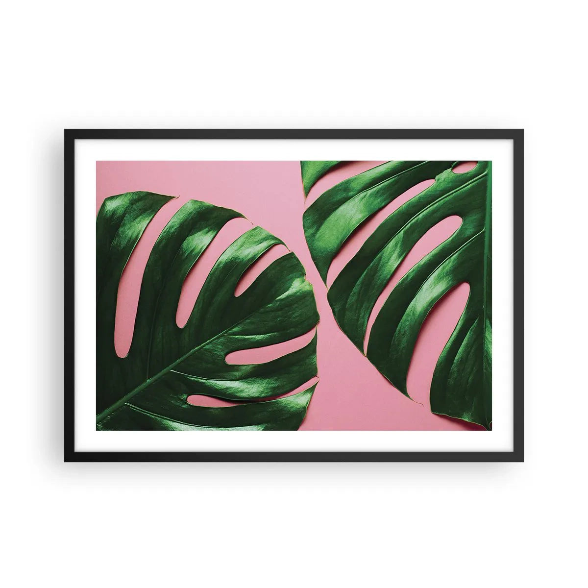 Plakat i sort ramme - Grønt rendez-vous - 70x50 cm