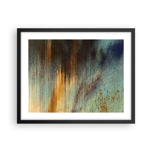 Plakat i sort ramme - En utilsigtet farverig komposition - 50x40 cm