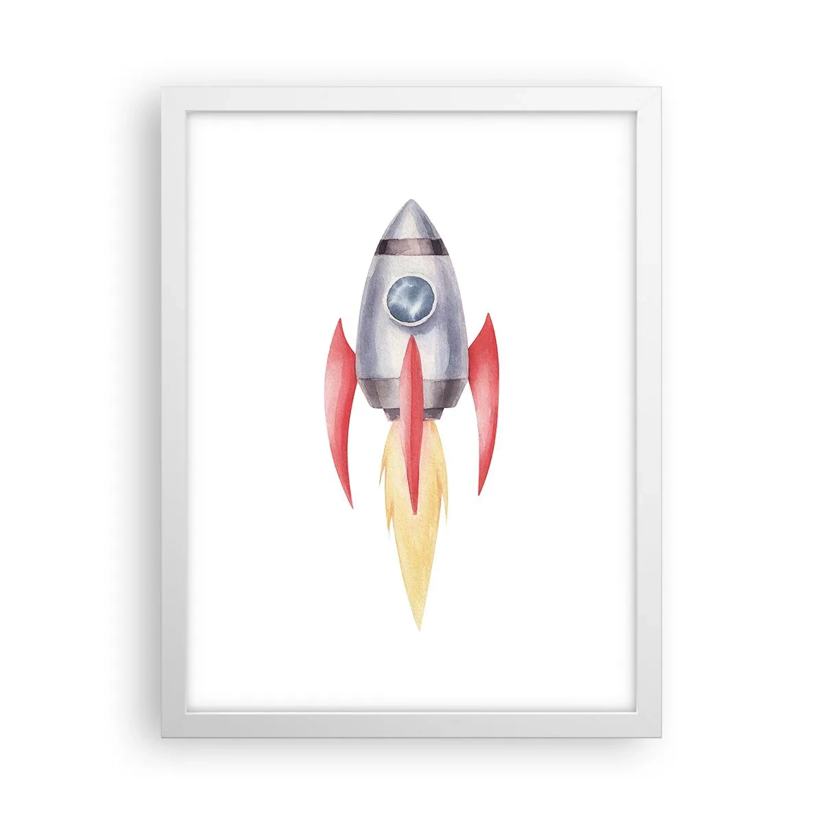 Plakat i hvid ramme - Højere, hurtigere, længere - 30x40 cm