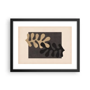 Plakat i sort ramme - Fravær og supplement - 40x30 cm