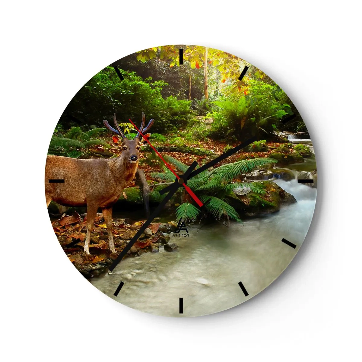 Vægur, Uret - Velkommen til min verden - 40x40 cm