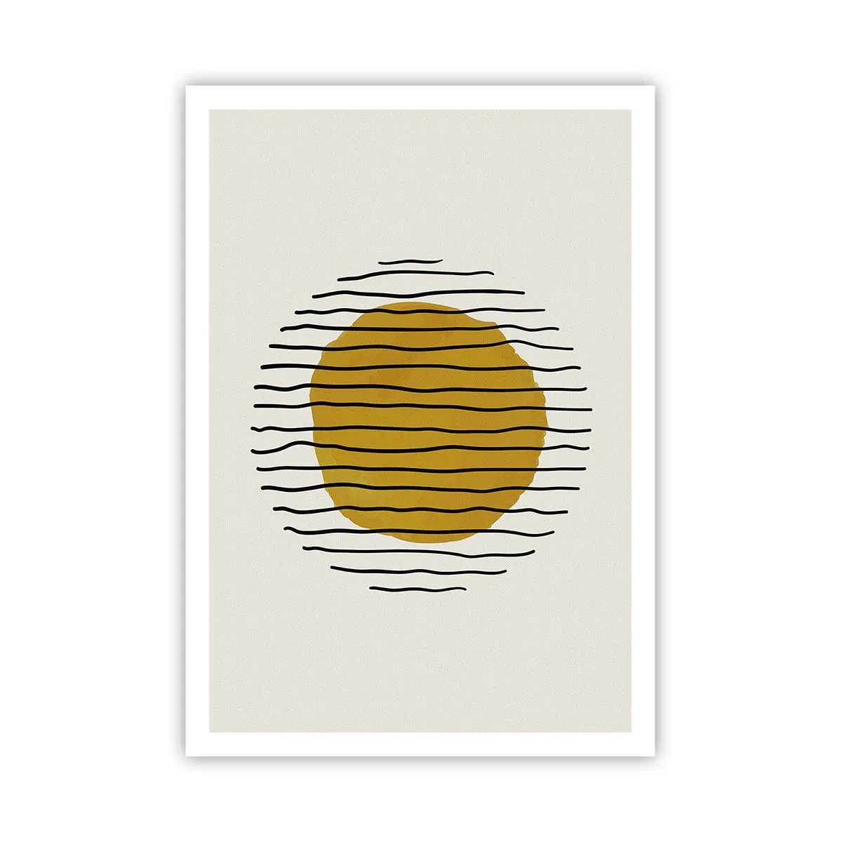 Plakat - Abstraktion, der skælver af varme - 70x100 cm