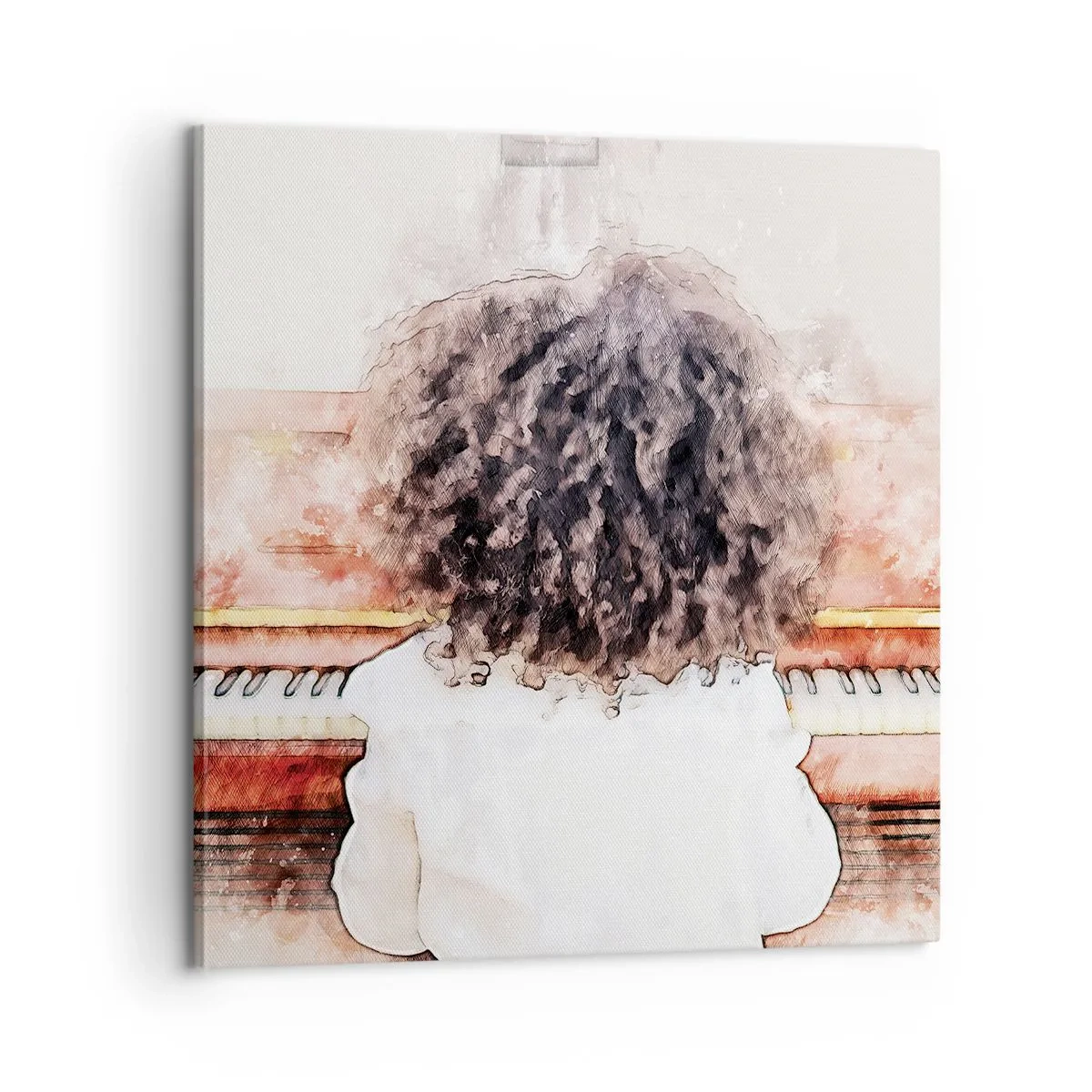 Lærredstryk - Billede på lærred - i et ny verden - 60x60 cm